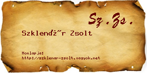 Szklenár Zsolt névjegykártya